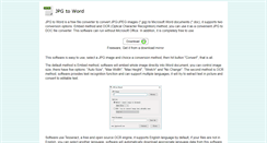 Desktop Screenshot of jpgtoword.com